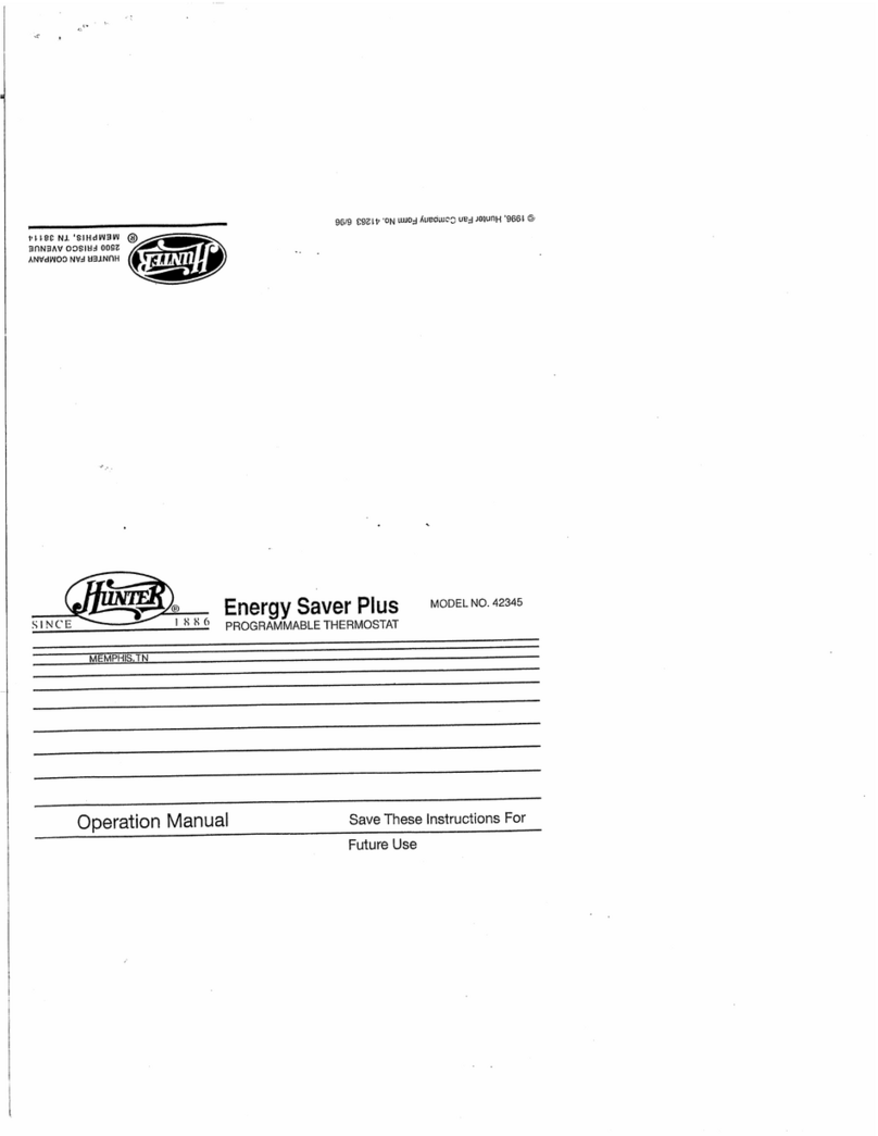 Hunter 42345 Manuel utilisateur