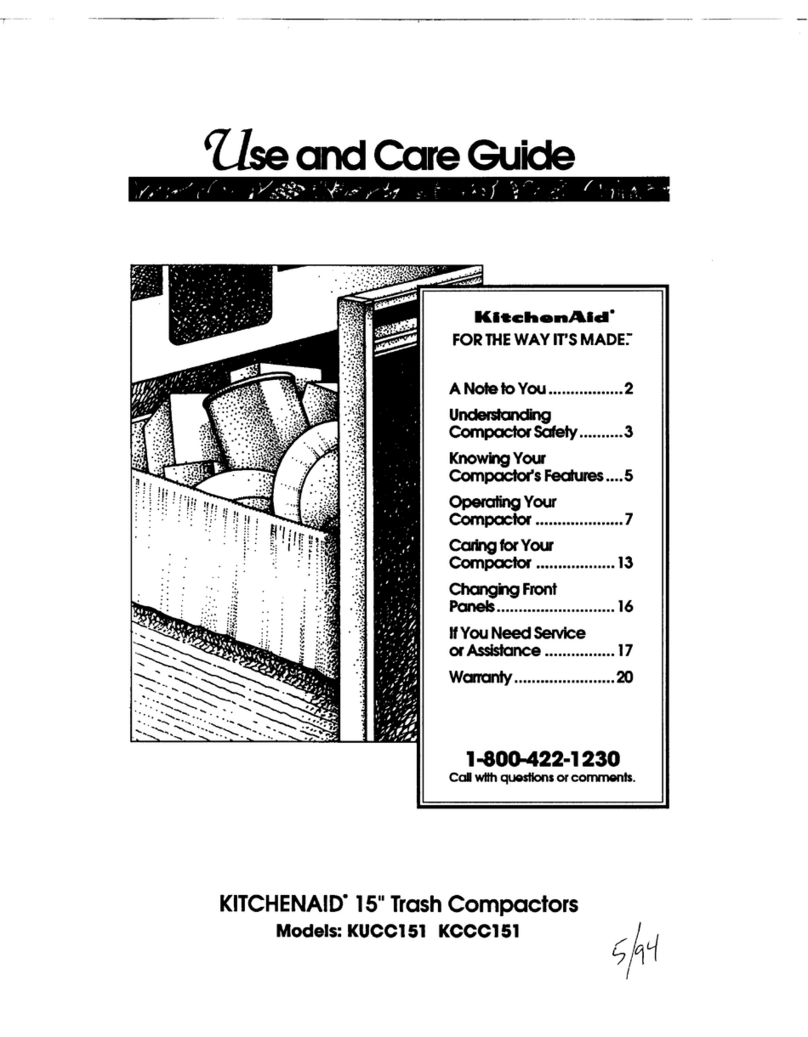 KitchenAid KUCC151 Manuel utilisateur