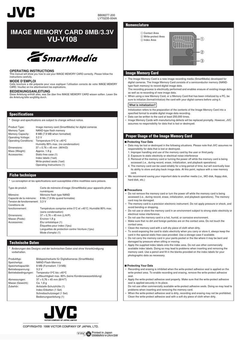 JVC VU-V108 Manuel utilisateur