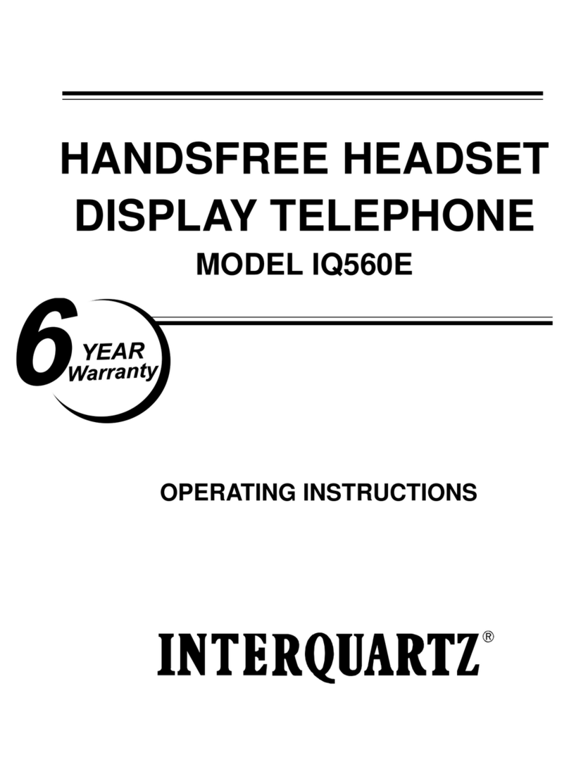 Interquartz IQ560E Manuel utilisateur