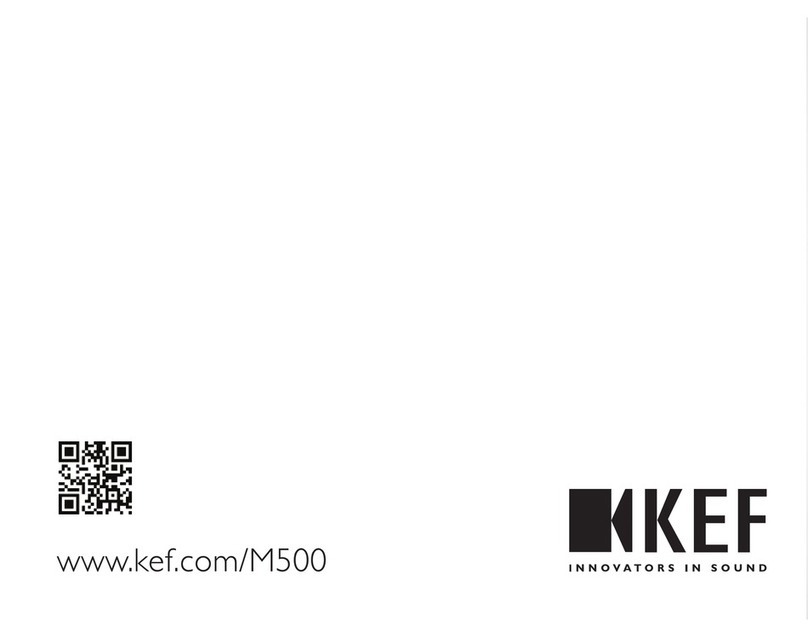 KEF M500 Manuel utilisateur KEF M500 Manuel utilisateur