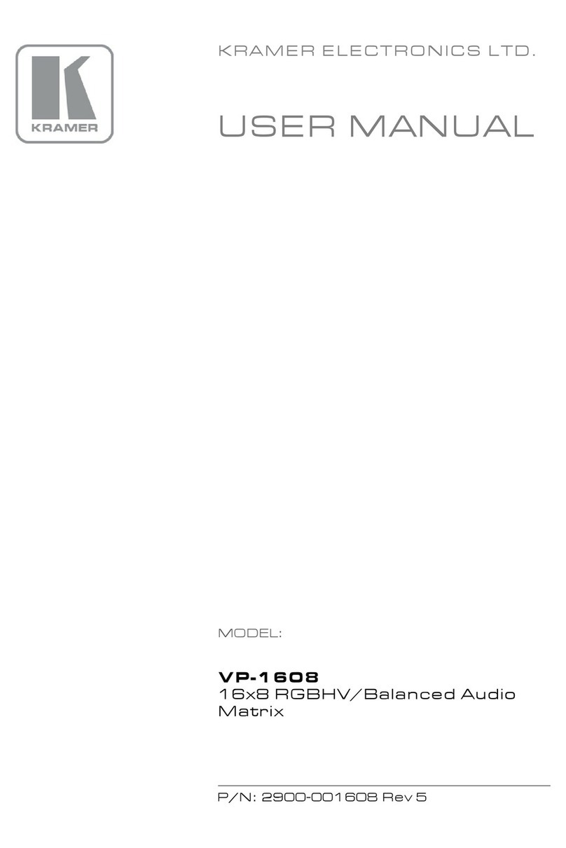 Kramer VP-1608 Manuel utilisateur