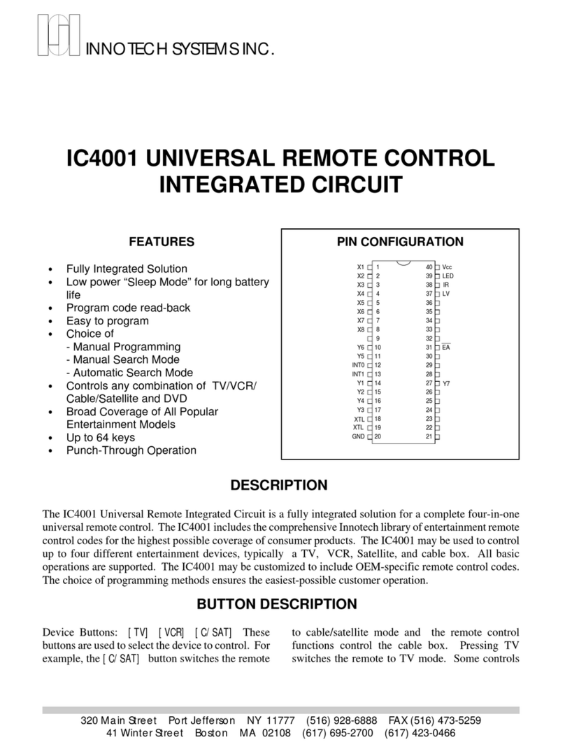 Innotech IC4001 Manuel utilisateur