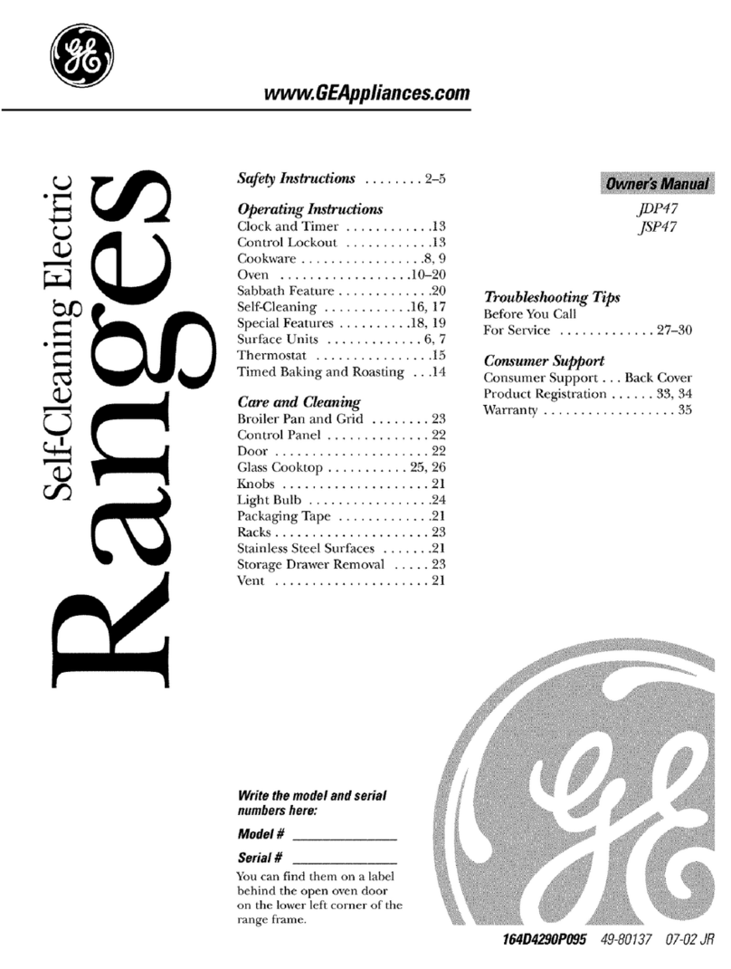 GE JDP47 Manuel utilisateur