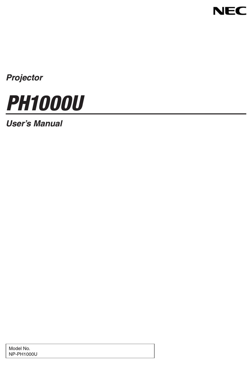 NEC PH1000U Manuel utilisateur