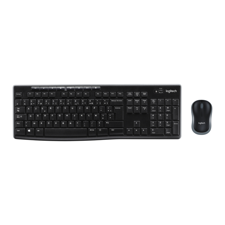 Logitech Combo MK270 Manuel utilisateur