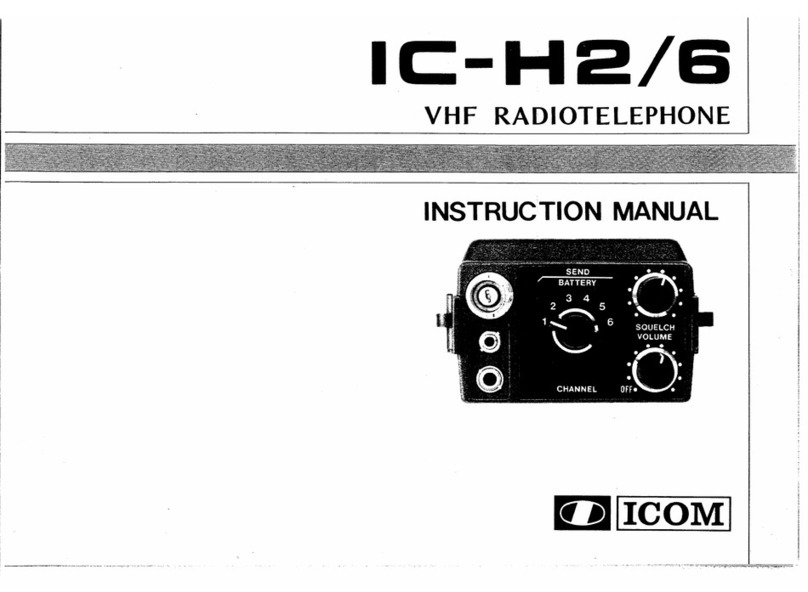 Icom IC-H2 Manuel utilisateur Icom IC-H2 Manuel utilisateur
