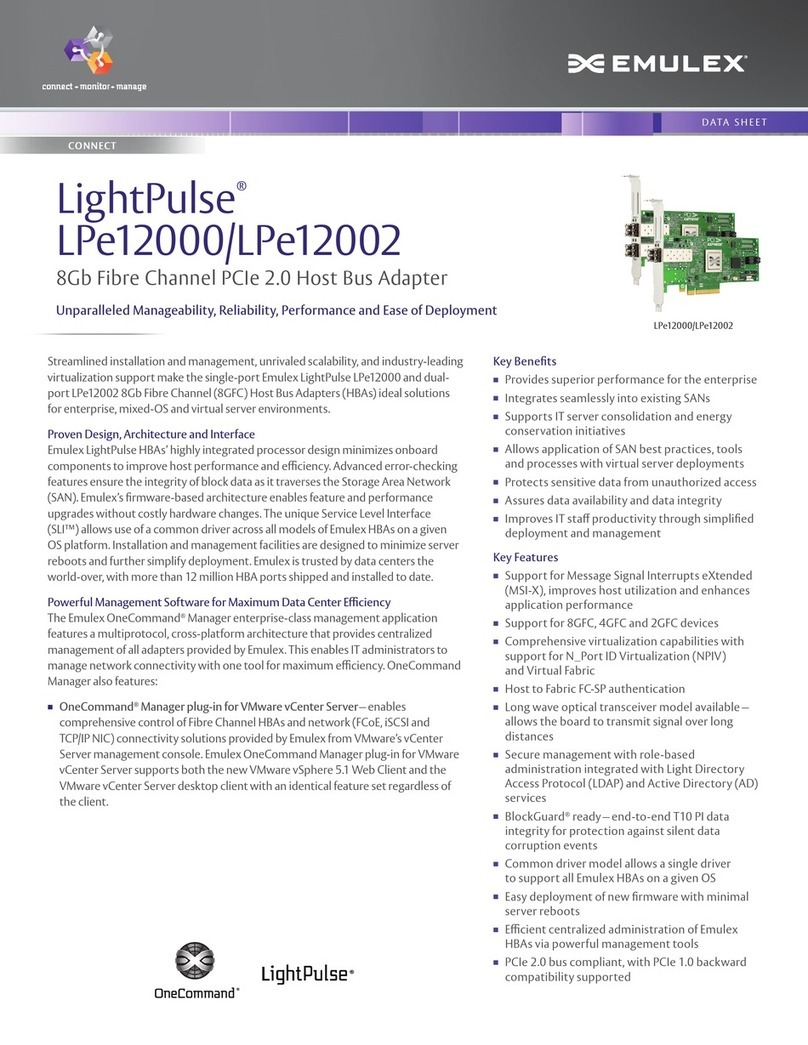 Emulex LightPulse LPe12000 Manuel utilisateur