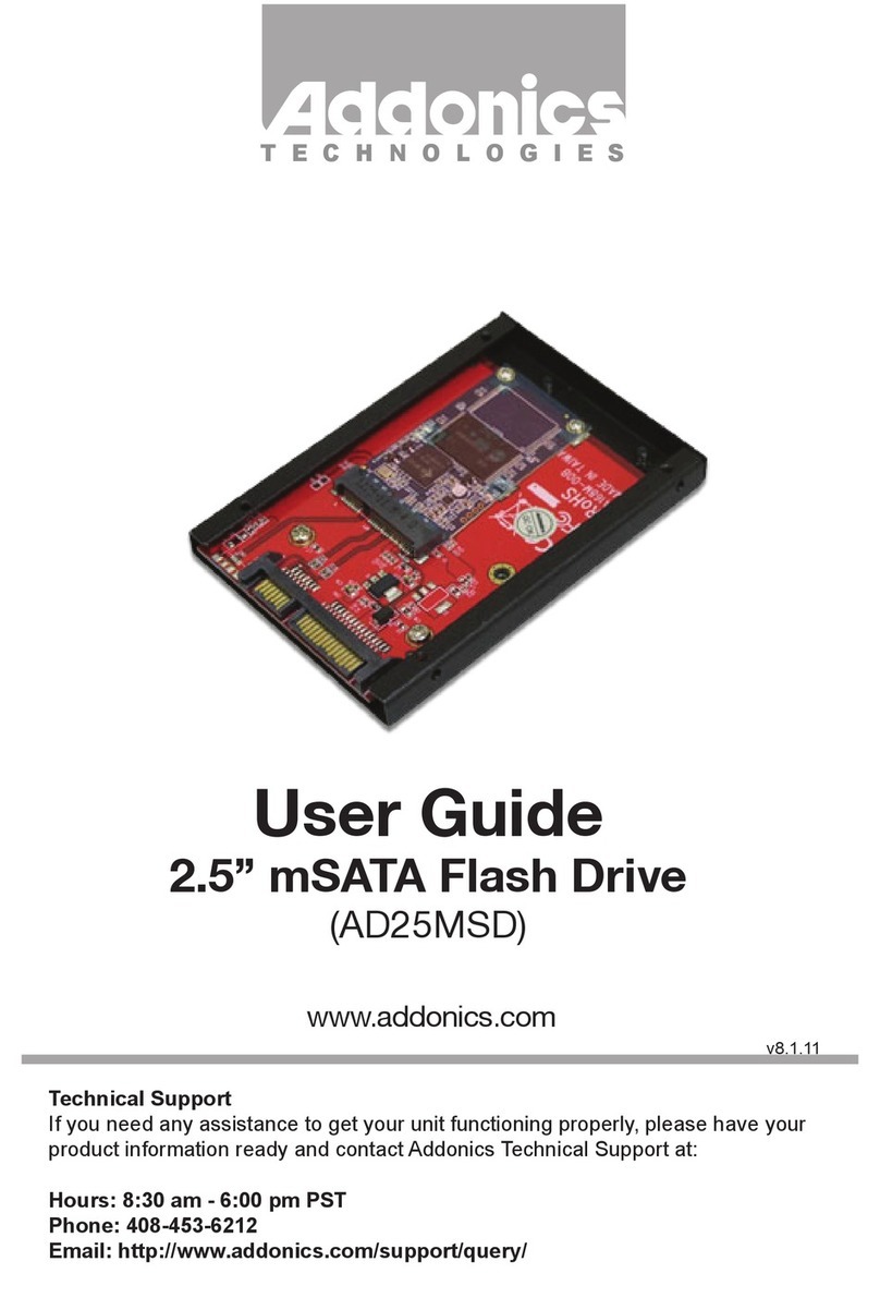 Addonics Technologies AD25MSD Manuel utilisateur