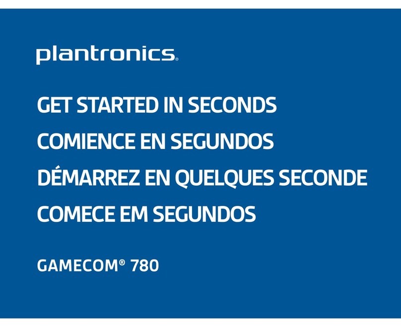 Plantronics GameCom 780 Manuel utilisateur