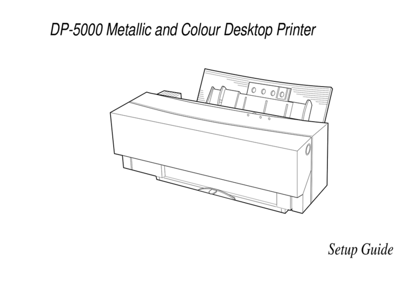 Oki DP-5000 Metallic and Colour Desktop Printer Manuel utilisateur