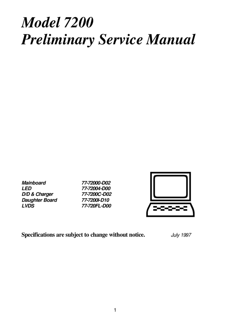 Clevo Model 7200 Manuel utilisateur