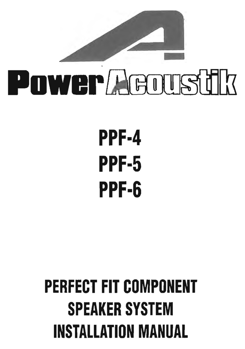 PowerAcoustik PPF-4 Manuel utilisateur PowerAcoustik PPF-4 Manuel utilisateur