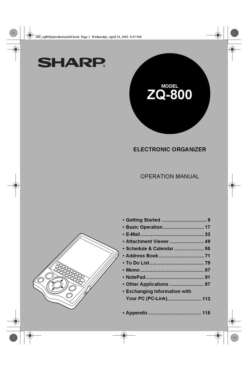 Sharp ZQ-800 Manuel utilisateur