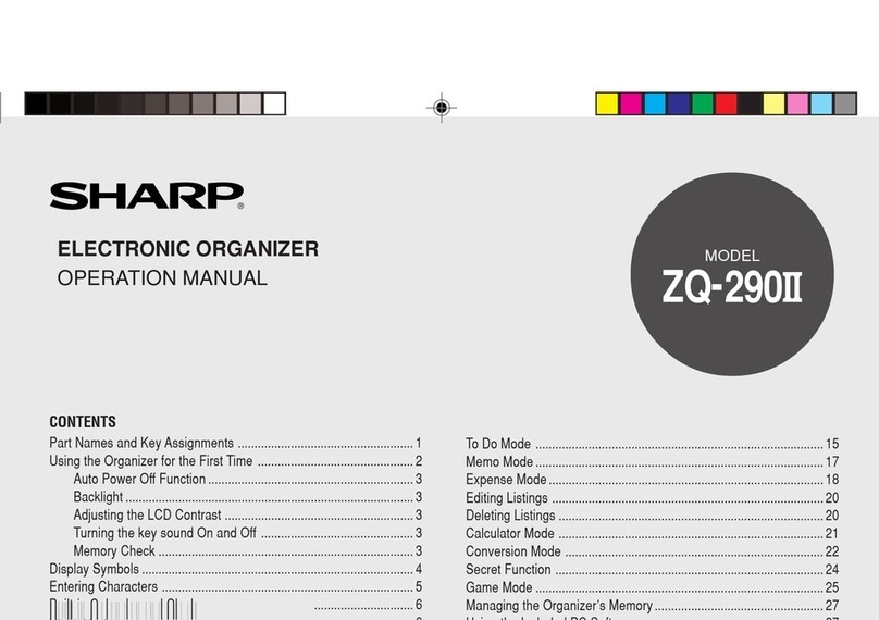 Sharp ZQ-290II Manuel utilisateur