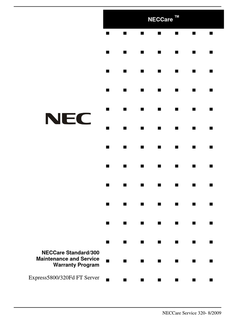 NEC NECCare Gold Express5800/320Fd Manuel