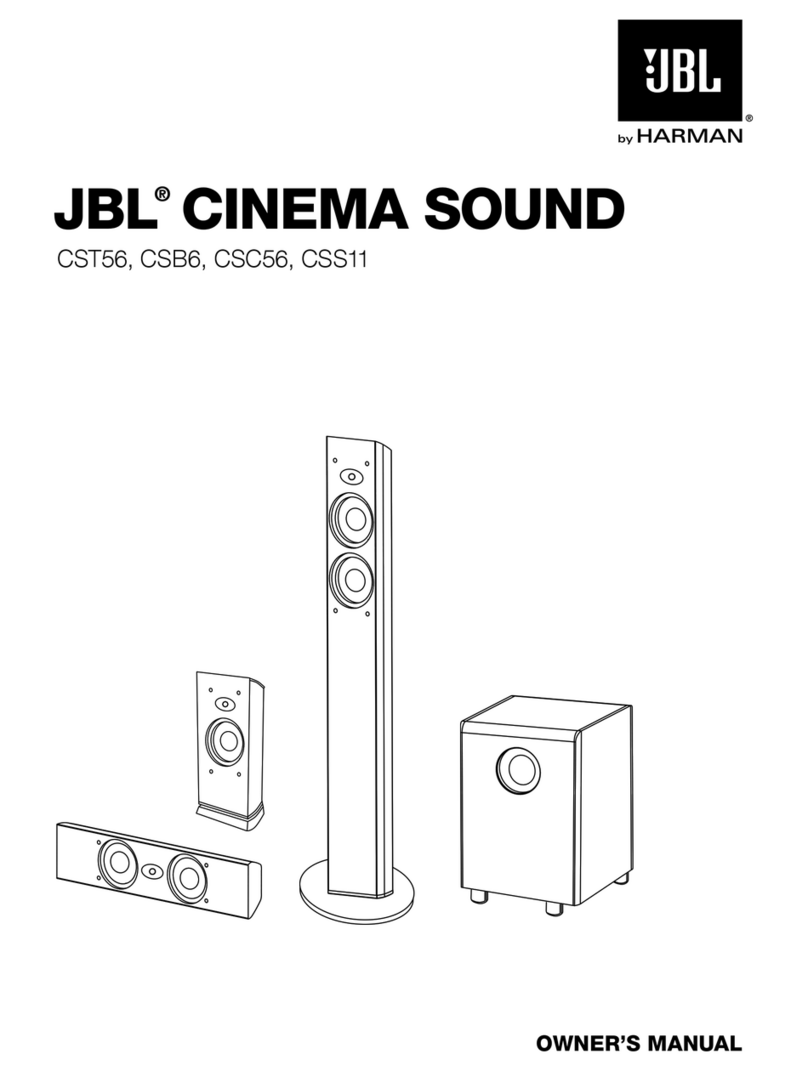 JBL CSB6 Manuel utilisateur
