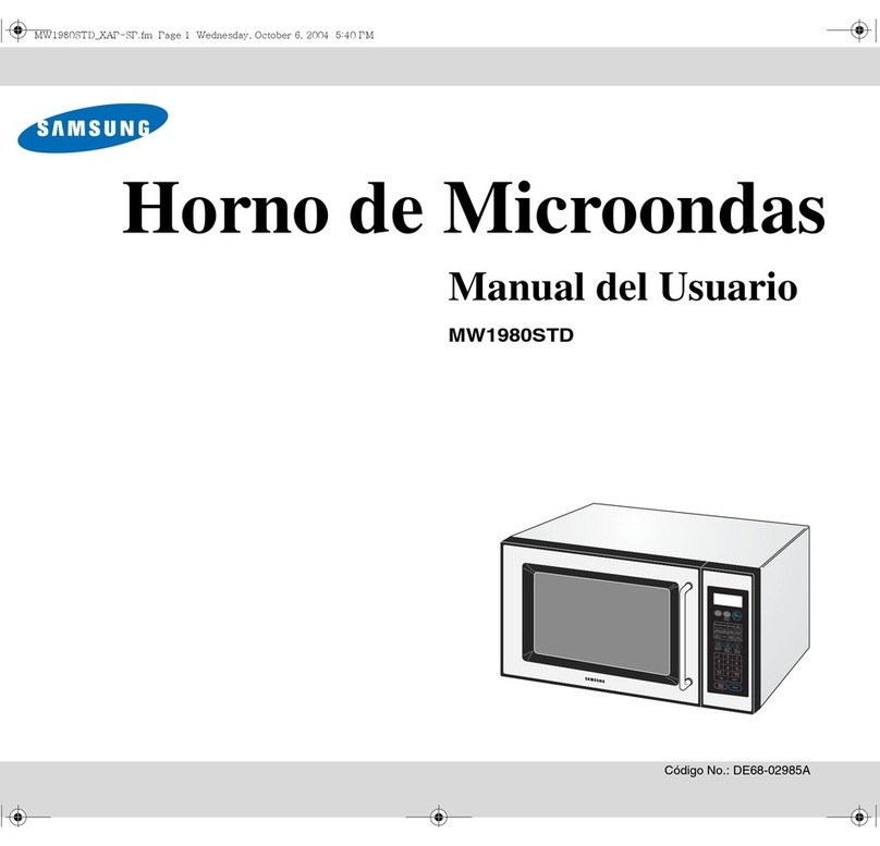 Samsung MW1980STD Guide de l'utilisateur