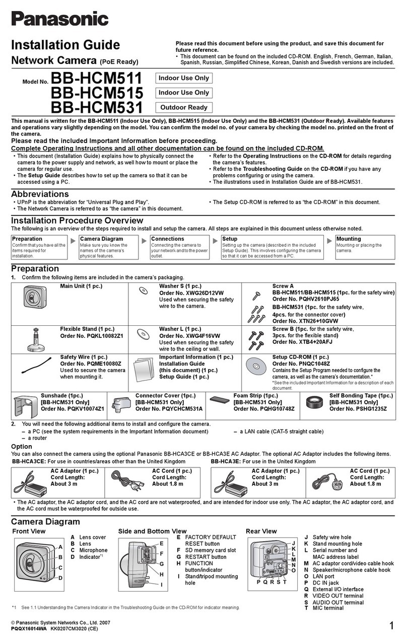 Panasonic BB-HCM511CE Manuel utilisateur