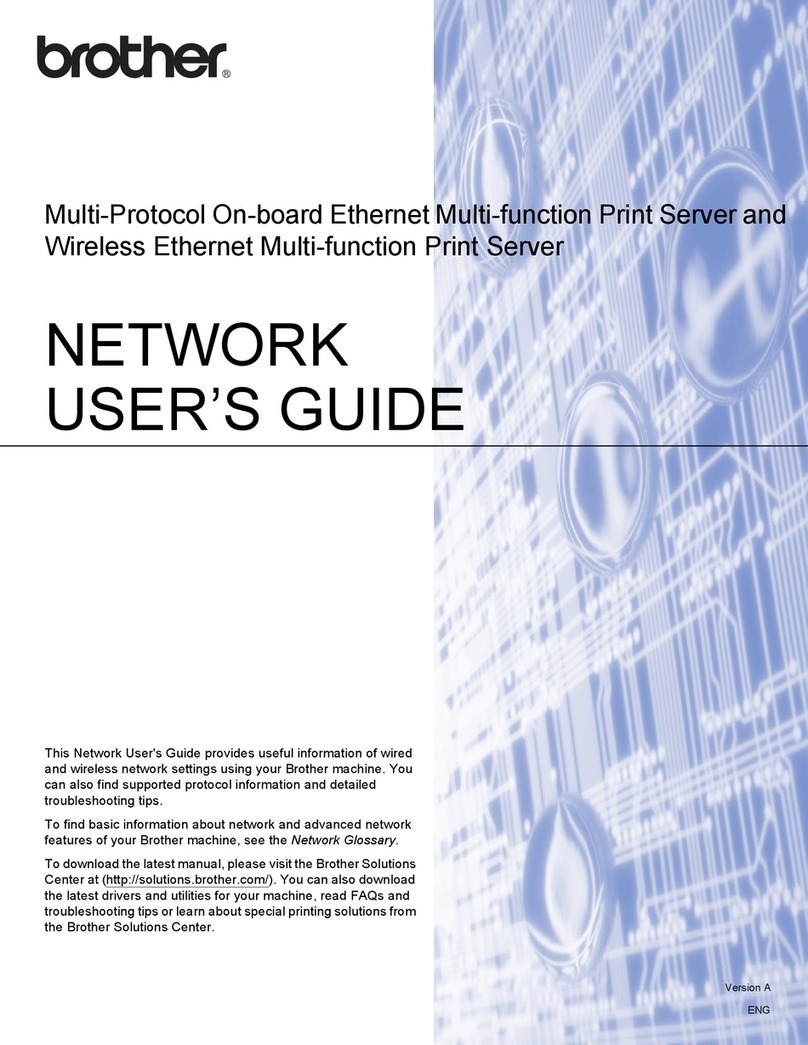 Brother Multi-protocol On-board Ethernet Multi-function Print... Instructions d'installation