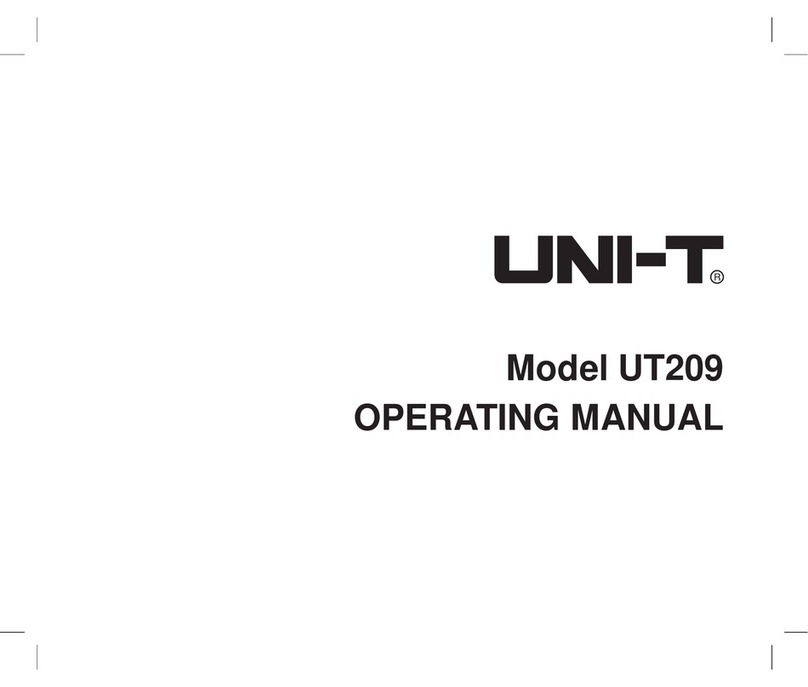 Unit UT209 Manuel utilisateur Unit UT209 Manuel utilisateur