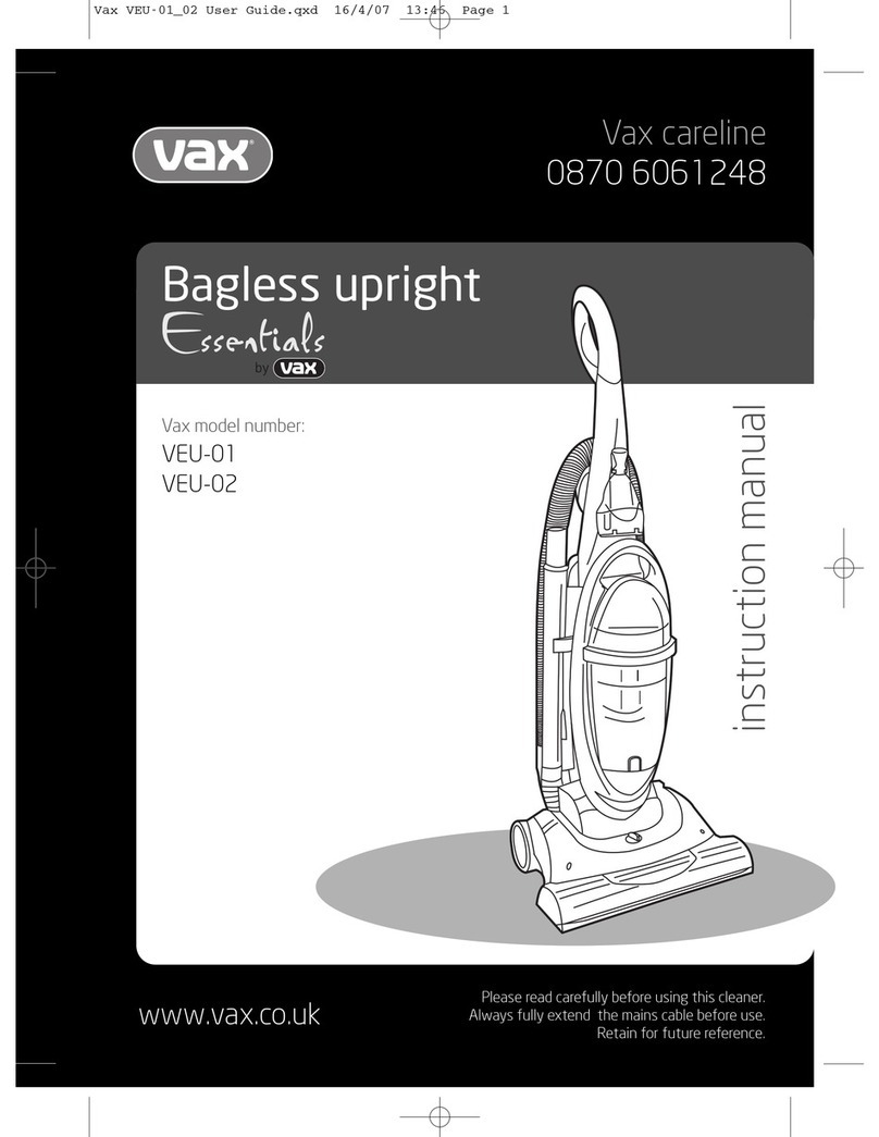 Vax Essentials VEU-01 Manuel utilisateur