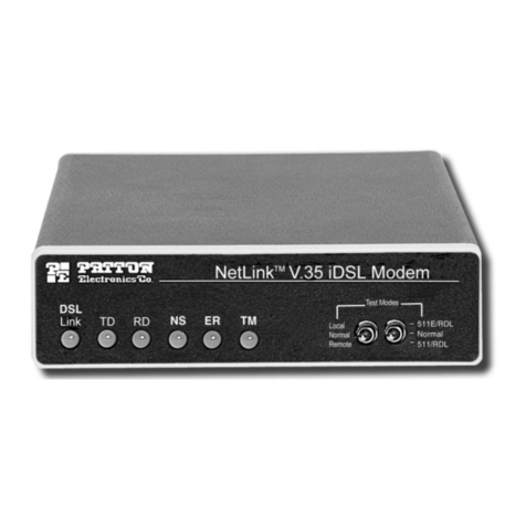 Patton electronics NetLink 1082/144 Manuel utilisateur