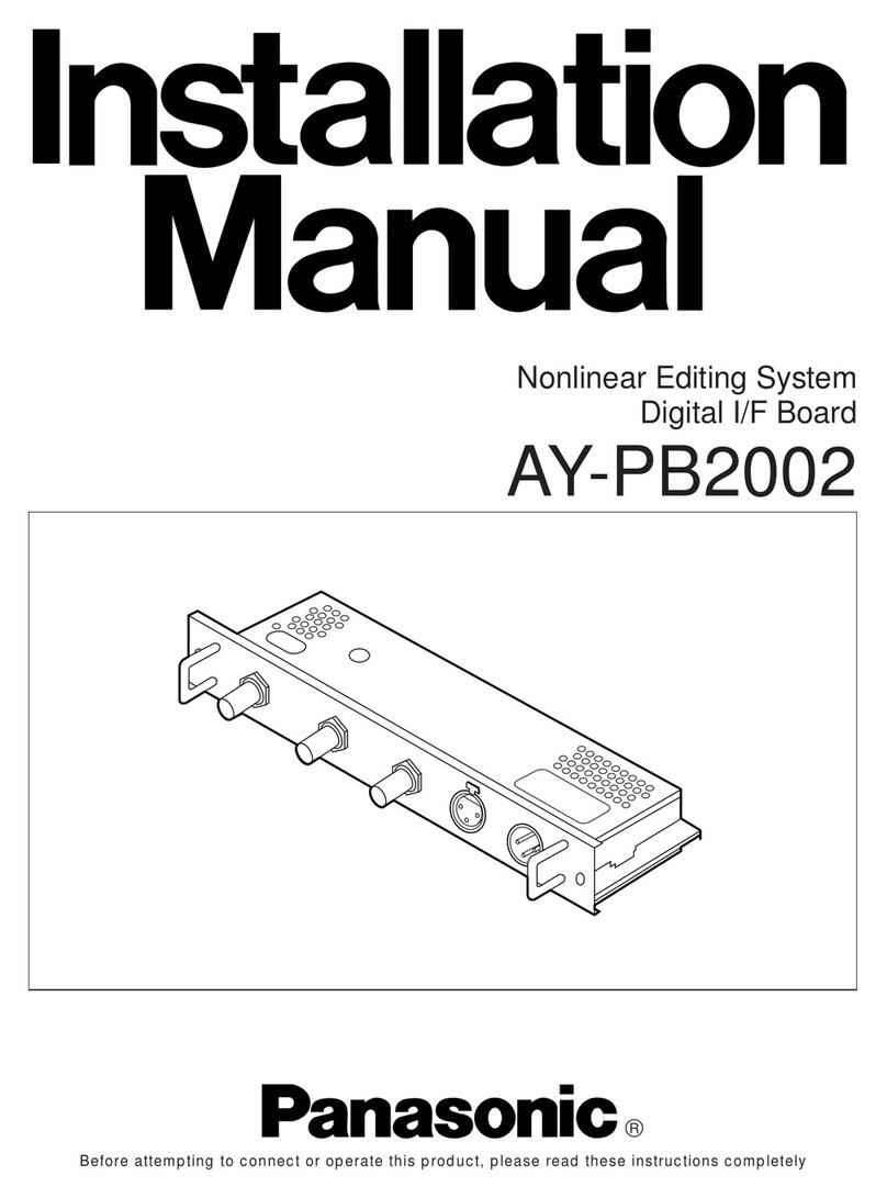 Panasonic AY-PB2002 Manuel utilisateur