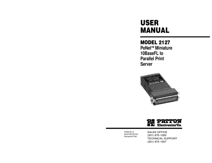Patton electronics PeNet 2127 Manuel utilisateur