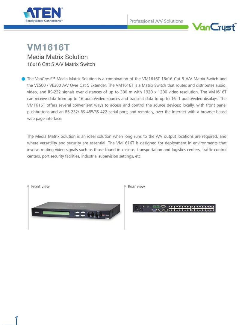 ATEN VM1616T Manuel utilisateur