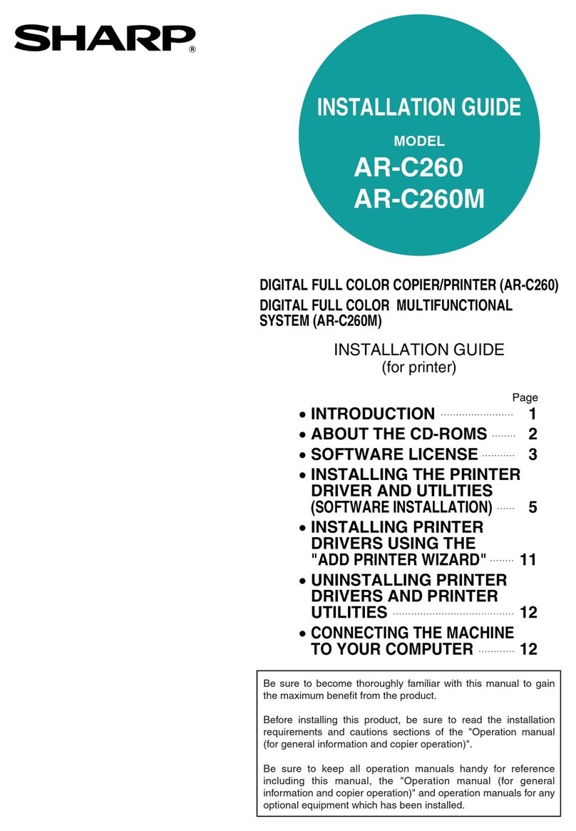 Sharp AR-C260M Manuel utilisateur