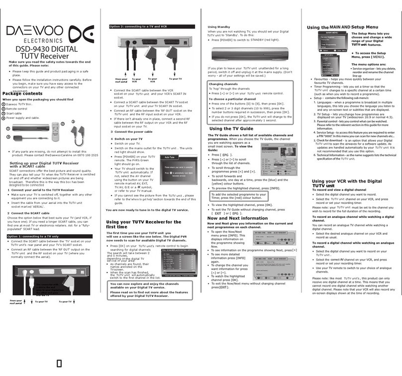 Daewoo DSD-9430 Manuel utilisateur