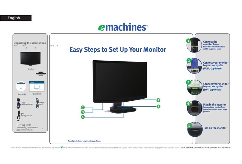 eMachines E210HV Manuel utilisateur eMachines E210HV Manuel utilisateur