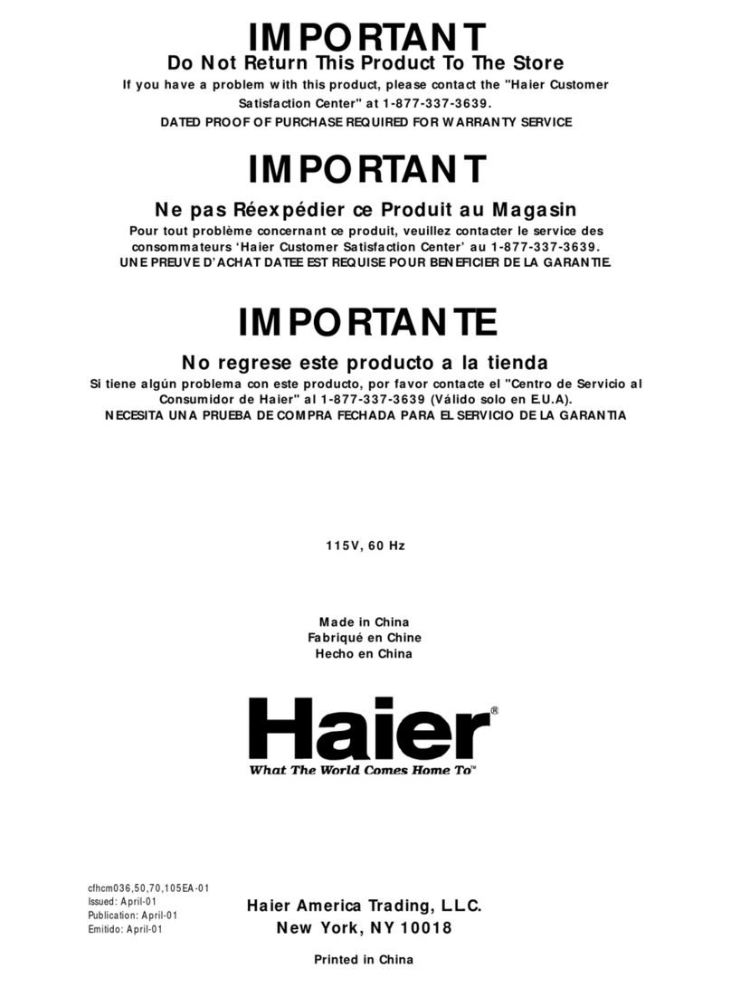 Haier HCM036EA Manuel utilisateur