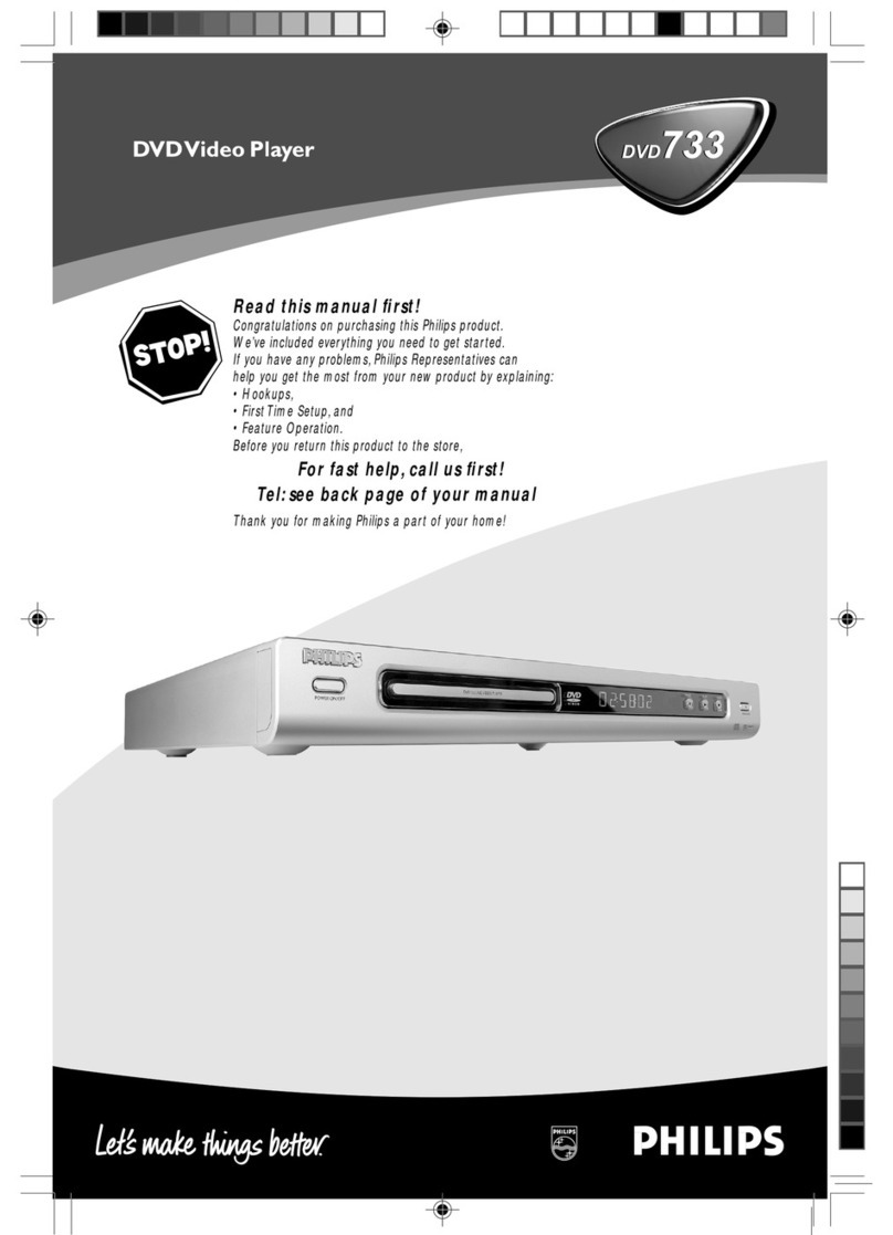 Philips Dvd 733 Manuel utilisateur