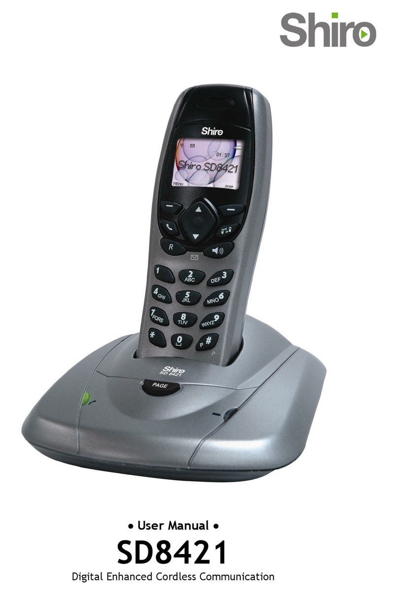 Shiro SD8421 Manuel utilisateur