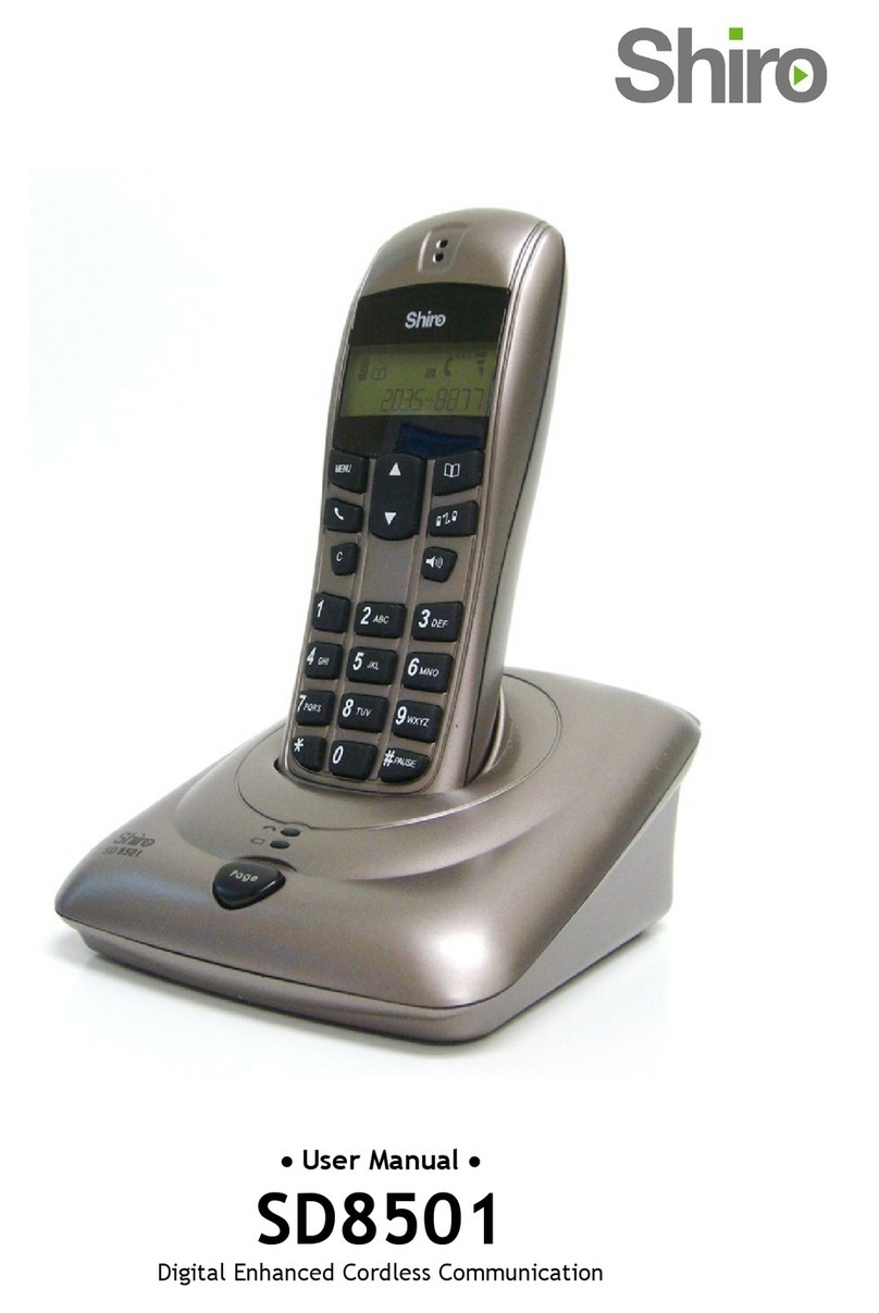 Shiro SD8501 Manuel utilisateur