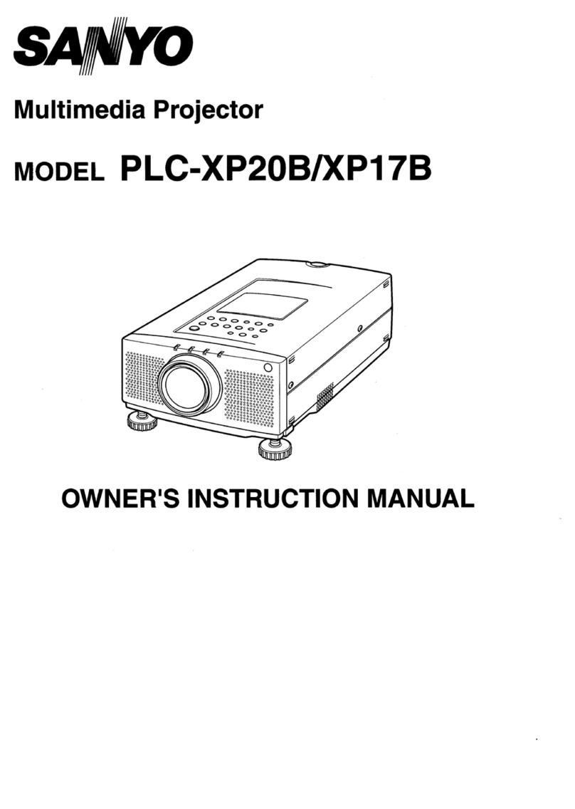 Sanyo PLC-XP20B Guide de configuration