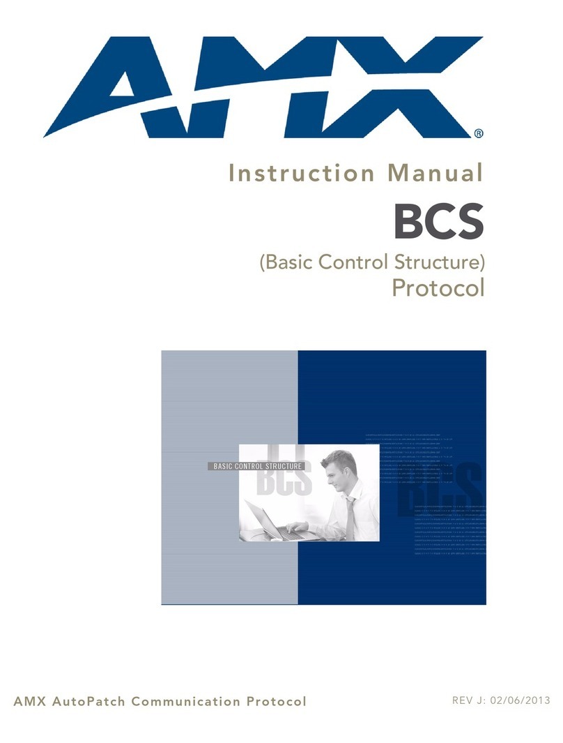 AMX BCS Manuel utilisateur