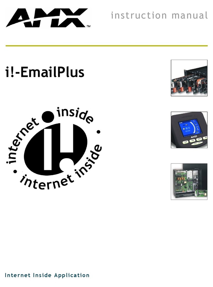 AMX i!-EmailPlus Manuel utilisateur