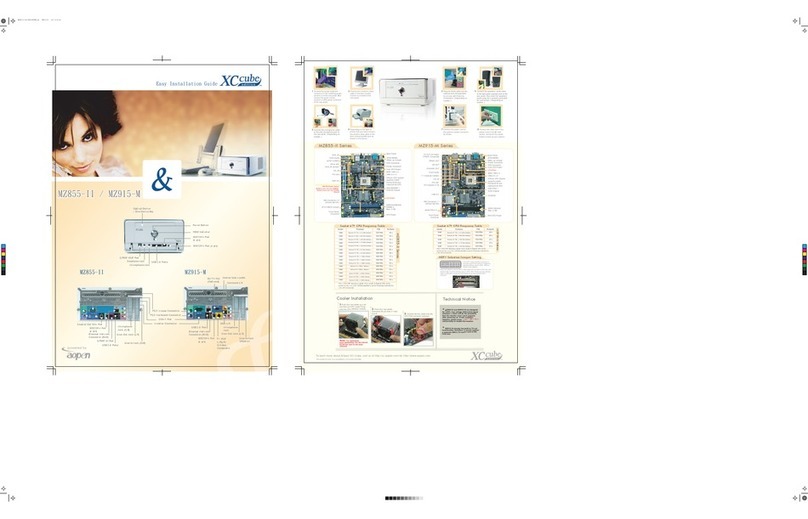 AOpen XC Cube Manuel utilisateur