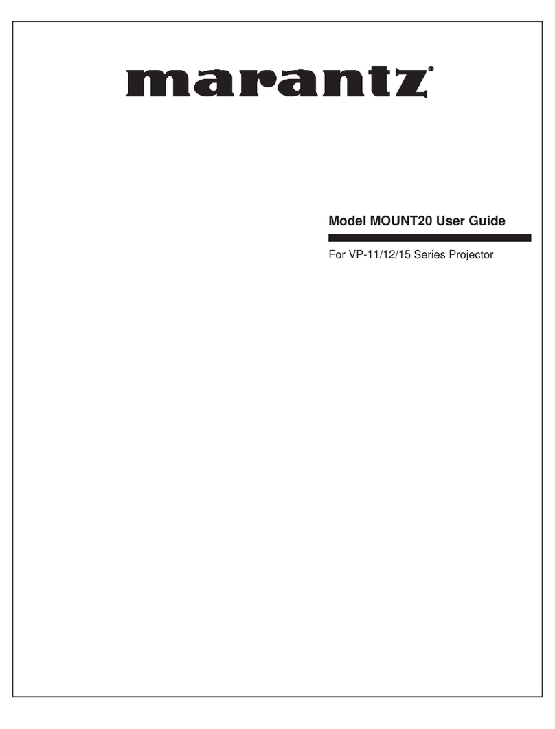 Marantz MOUNT20 Manuel utilisateur Marantz MOUNT20 Manuel utilisateur