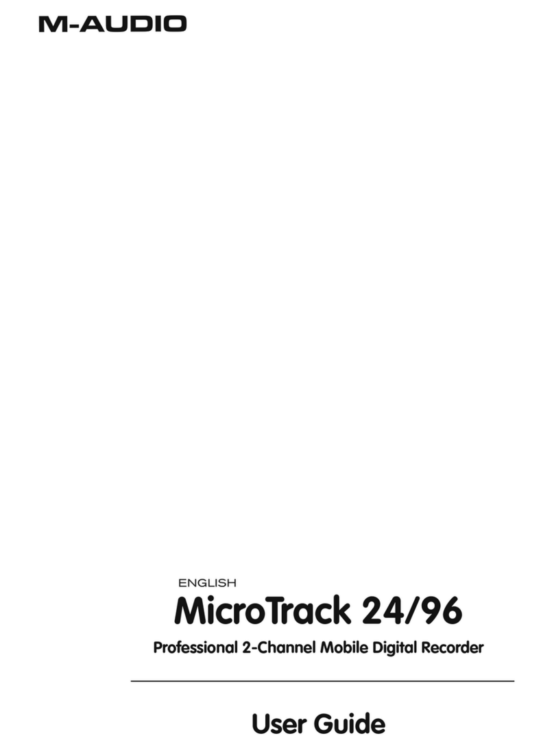 M-Audio MicroTrack 24/96 Manuel utilisateur