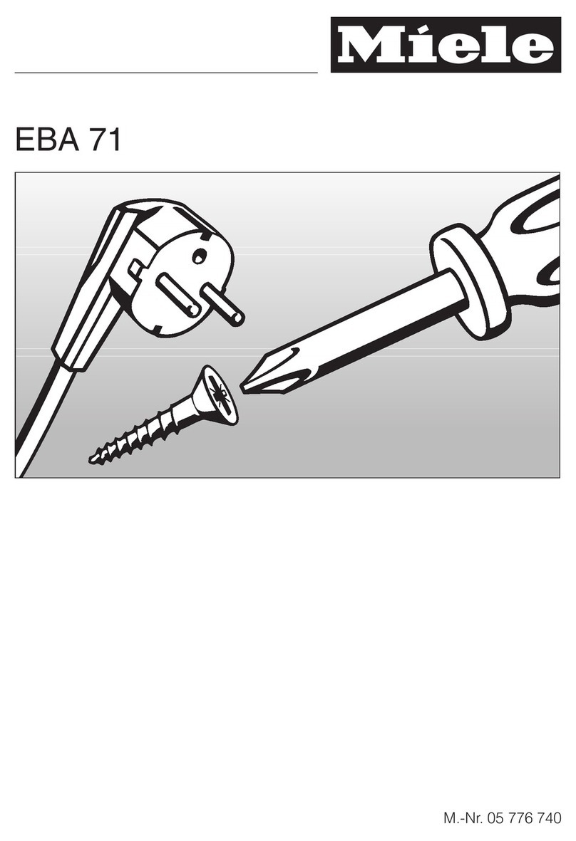 Miele EBA 71 Manuel utilisateur