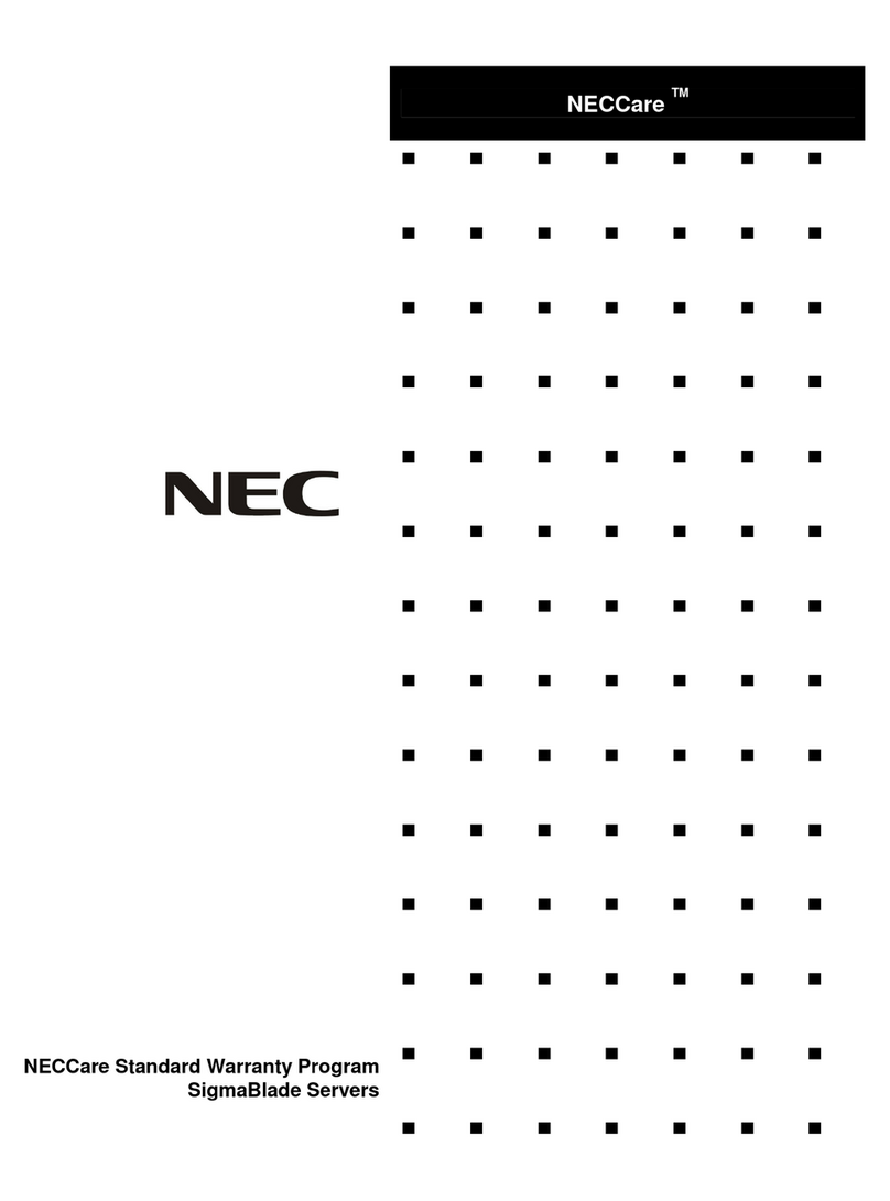 NEC NECCare SigmaBlade Manuel utilisateur