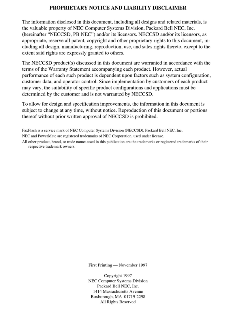 NEC PowerMate Educational Manuel utilisateur