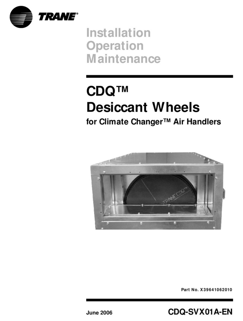 Trane CDQ Instructions d'utilisation et de sécurité