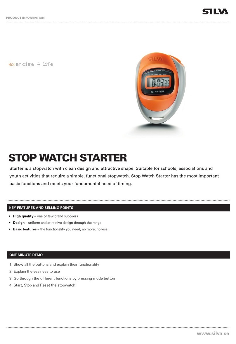 Silva STOP WATCH STARTER Manuel utilisateur