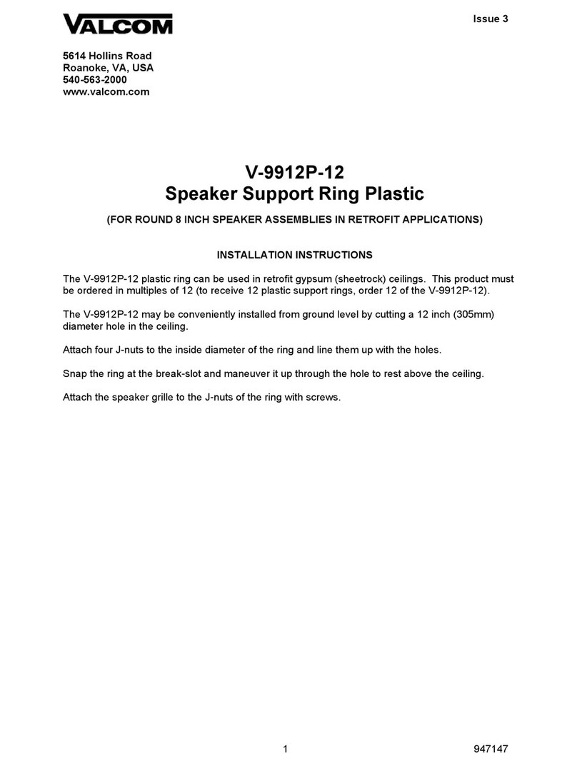 Valcom V-9912P-12 Manuel utilisateur