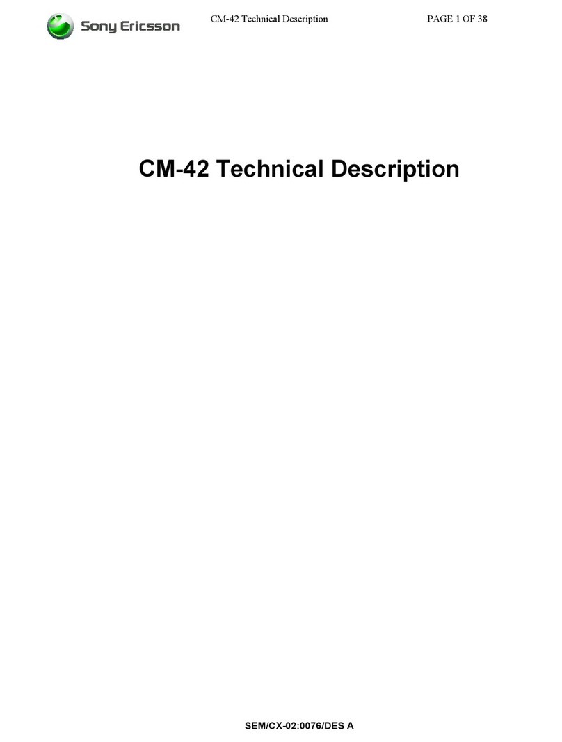 Sony Ericsson CM-42 Manuel utilisateur